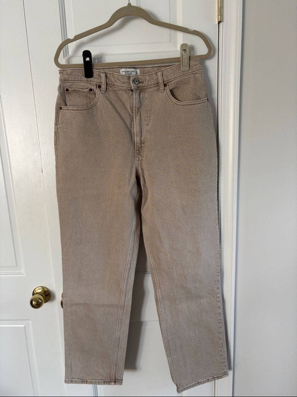A&F tan jeans